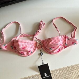 Blackbough Pink Cherry Bikini Top (Top Only)